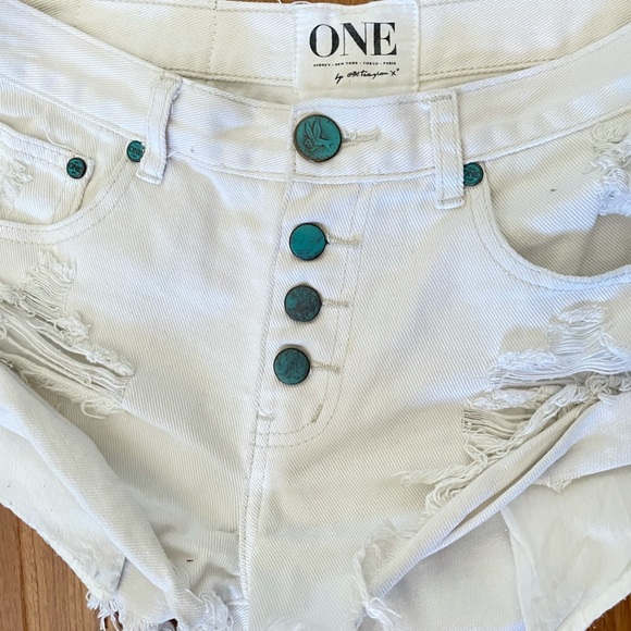 One Teaspoon Denim Bandit Shorts - Picture 2 of 11